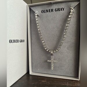 Silver Cross Pendant Necklace